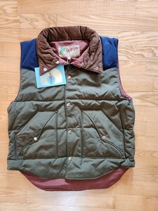 新作　送料込★東洋　SUGAR CANE シュガーケーン　SC15400 T/C PADDING VEST 中綿パディングベスト　アメカジ　オリーブ　L