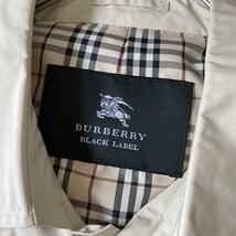 バーバリーブラックレーベル 比翼仕立て ノバチェック ショート丈 コート BURBERRY BLACK LABEL スプリングコート ベージュ _画像7