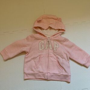 GAP Baby サイズ70 裏起毛ジップパーカー