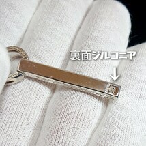 0425 SILVER925 アラベスク スティックトップ シルバー925 ジルコニア リバーシブル トライバル スリム 唐草 フレア ユニセックス 縦長 _画像6