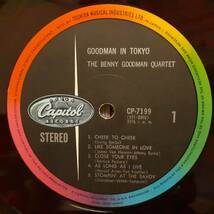 赤盤 日本CAPITOLオリジLP 虹ラベル Benny Goodman / In Tokyo 1965年 東芝音工 CP 7199 ベニー・グッドマン イン・トーキョー Made In_画像2