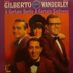 美品 米VERVEオリジLP 深溝 VANGELDER刻印 MONO盤 Astrud Gilberto&Walter Wanderley / A Certain Smile A Certain Sadness 1966年 V-8673