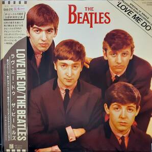 レア PROMO日本ODEON盤12帯付き 見本盤 白ラベル Beatles / Love Me Do 1982年 東芝EMI EAS-27005 MONO 非売品 John Lennon Paul McCartneyの画像2