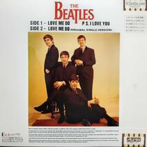 レア PROMO日本ODEON盤12帯付き 見本盤 白ラベル Beatles / Love Me Do 1982年 東芝EMI EAS-27005 MONO 非売品 John Lennon Paul McCartney_画像4