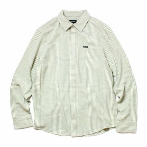 セール SALE 新品 BRIXTON ブリクストン ネルシャツ ライトネル チェックシャツ 長袖 インド製 オフホワイト/ベージュ/グリーン XL