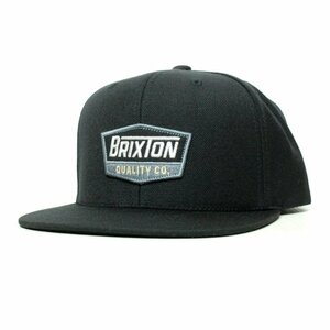 新品 BRIXTON ブリクストン キャップ トラッカーキャップ Trucker スナップバック 刺繍ワッペン アメリカン ワーク 黒 ブラック