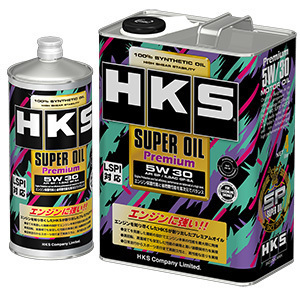 【HKS】スーパーオイルプレミアム（API/SP 規格品) 100%シンスティック 5W30 1L缶×6缶(合計6L)