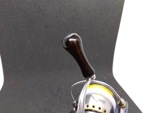 ウッドハンドルノブ Type-A/Type S 20mm ラウンドノブ エボニー 黒檀 (縞黒檀) (P2309029)