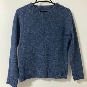 パーリッシィ　PARICI アンビデックス　ネイビー　セーター　ウール100