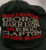 90年代 ビンテージ GEORGE HARRISON ERIC CLAPTON CAP オフィシャル ツアー_画像2