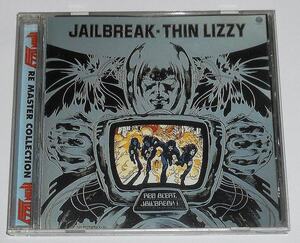 96年リマスター◎解説/歌詞/対訳付『Jailbreak 脱獄 Thin Lizzy』1976年 奴らは町へ,ツイン・リード・ギターのシン・リジィ★大人気名盤