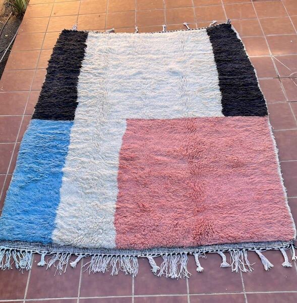 モロッコ　ブジャド ラグ　カーペット　絨毯　ベニワレン アジラル