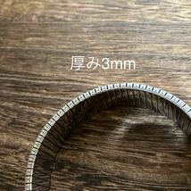 18mm 銀色　伸縮　スーパーフレックス2 時計ベルト　時計バンド　メタルブレス　中古品_画像4