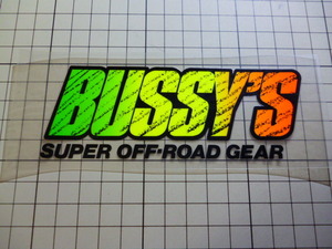 正規品 BUSSY'S SUPER OFF ROAD GEAR ステッカー (転写/131×48mm) ビジーズ スーパー オフロード ギア