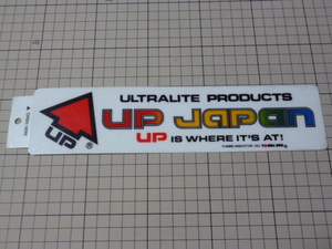 80s 正規品 ULTRALITE PRODUCTS UP japan ステッカー 当時物 です(250×60mm) 80年代 ユーピー スポーツ ジャパン