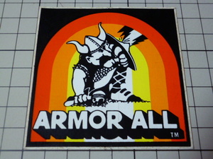 正規品 ARMOR ALL ステッカー 当時物 です(74×74mm) アーマオール