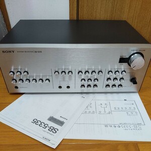 音出し動作品【SONY　SB-5335システムセレクター】メンテ品、バナナプラグ対応、接続図/操作方法など付き、ASS-3335姉妹機、ソニー