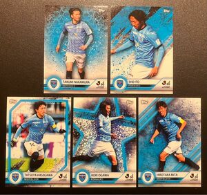 ☆topps Jリーグ 30th J30 横浜FC ベースカード 5枚セット☆中村拓海 伊藤翔 小川航基 長谷川竜也 三田啓貴☆