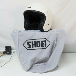 【美品】SHOEI ショウエイ J.O ジェットヘルメット Mサイズ オフホワイト バイク 二輪 オートバイ スクーター 原付 人気 ツーリング