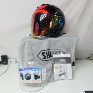 【美品】【シールド2枚】SHOEI ショウエイ J-Cruise2 ADAGIO ジェットヘルメット Mサイズ Jクルーズ2 アダージョ バイク 二輪 オートバイ