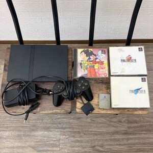 プレイステーション2 本体 + ソフト3枚 セット プレステ2 ドラゴンボールZ ファイナルファンタジーⅦ Ⅷ メモリーカード SONY