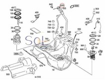 ベンツ R171 R172 フューエルキャップ ガソリンキャップ 純正品 SLK200 SLK280 SLK350 SLK55 SLC180 SLC200 2214700705 出荷締切18時_画像2