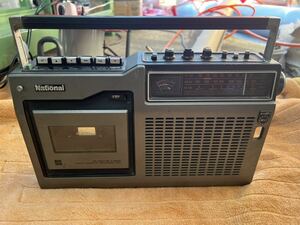 National National radio-cassette RQ-545 FM MW SM 3-BAND audio equipment Showa Retro that time thing radio present condition selling out 