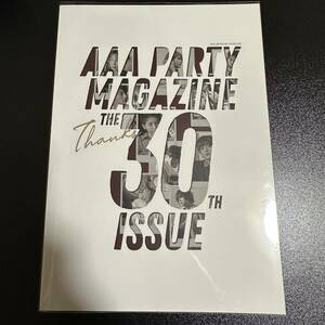 AAA party magazine vol.30 トリプルエー パーティ マガジン