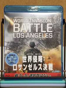 世界侵略：ロサンゼルス決戦 帯付き # アーロン・エッカート / ミシェル・ロドリゲス セル版 中古 ブルーレイ Blu-ray
