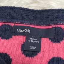 【1円スタート】美品　GapKids　ギャップ　長袖　ニット　140cm　10-11year 　水玉　ドット　女の子　キッズ　子供服_画像8