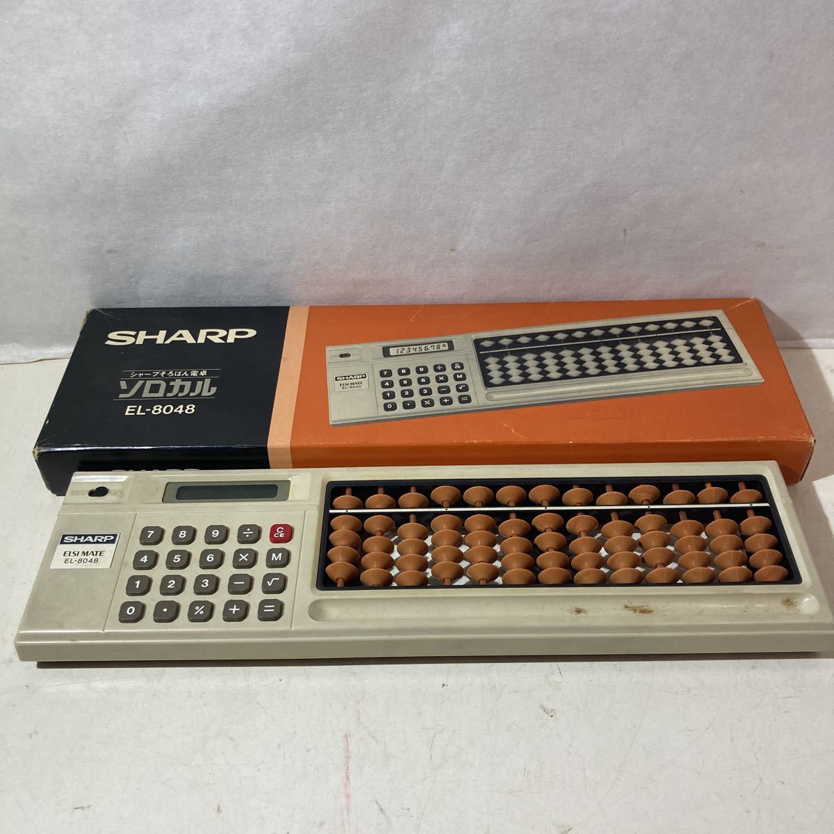 からの ヤフオク! 昭和時代の卓上電卓 ELSI 804 - シャープ SHARP