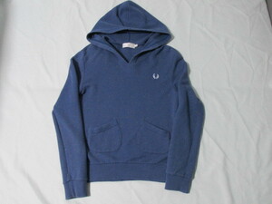 《美品》FRED PERRY　フレッドペリー　ネップ 柄 (50’s風)　薄手 トレーナー　スウェット　フーディー　※ホームクリーニング済み