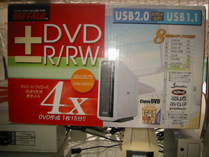 BUFFALO DVM-L4242U2 外付けDVDスーパーマルチドライブ DVD-RAM/±R/±RW ジャンク