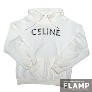 CELINE セリーヌ フーディパーカー サイズL ホワイト メンズ ファッション【中古】