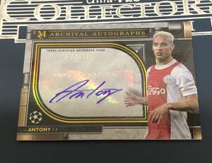  2021-22 Topps Museum Collection UEFA Champions League Soccer Antony AFC Ajax Gold Archival Autographs 直筆サインカード /50枚限定