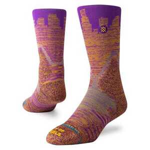 STANCE LA SKYLINE PRO サイズL PURPLE FEEL360 スポーツ バスケットボール ソックス 靴下 紫 Los Angeles ロサンゼルス