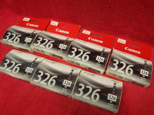 ☆未開封×7個セット！キャノン/Canon BCI-326 BK【キヤノン純正品】インクタンク・ブラック (#Y-467)「クリックポスト」☆