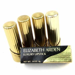 エリザベスアーデン 口紅 ラグジュリーモイスチャー他 4点セット まとめて 難有 箱汚れ有 レディース ElizabethArden