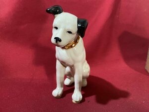 ｃ〇**　ビクター　victor　犬　ビクター犬　ニッパー　陶器製　箱付き　京都 清水屋 　昭和レトロ　置き物　飾り　雑貨　/　B01上