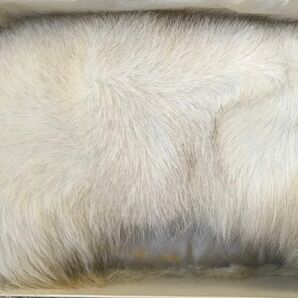 白い狐の毛皮の襟巻