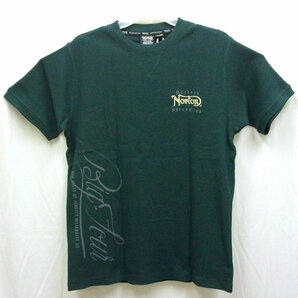 ノートン Norton 刺繍ワッフル半袖Tシャツ 232N1009 Ｄグリーン XL LL 2L アメカジ バイカー ロッカーズ サーマルの画像2