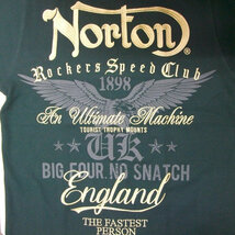 ノートン Norton 刺繍ワッフル半袖Tシャツ 232N1009 Ｄグリーン XL LL 2L アメカジ バイカー ロッカーズ サーマル_画像3