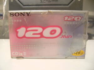 未使用★昭和レトロ★90年代★日本製 当時物 SONY CDix ソニー 120 HIGH POSITON カセットテープ★ハイポジション 録音テープ 旧車 