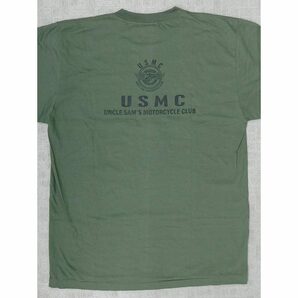 米海兵隊「USMC UNCLE SAM'S MOTORCYCLE CLUB」Tシャツ・LARGE・未使用品・即決／モーターサイクル,クラブ,バイク,ハーレーダビッドソンの画像2