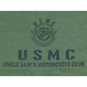 米海兵隊「USMC UNCLE SAM'S MOTORCYCLE CLUB」Tシャツ・LARGE・未使用品・即決／モーターサイクル,クラブ,バイク,ハーレーダビッドソンの画像4