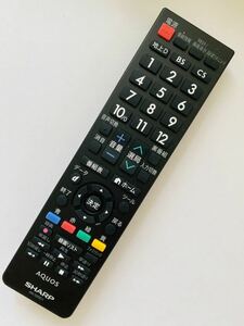 送料無料★赤外線確認済 簡易清掃済★SHARP シャープ / AQUOS/リモコン / AN-52RC1　即決！　J89