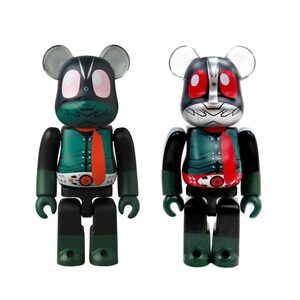 袋未開封/カード付属/メディコム・トイ(MEDICOMTOY)/ベアブリック(BE@RBRICK)/シリーズ46/HERO(裏)/シン・仮面ライダー 第1号 & 第2号