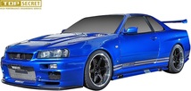 【M's】R34 スカイライン GT-R BNR34 (1999.1-2002.12) TOP SECRET G-FORCE ライトウェイト トランク トップシークレット カーボン_画像5