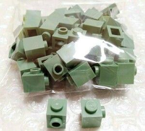 50個　1×1　サンドグリーン　LEGO　レゴ　未組み立て　未使用　パーツ　部品