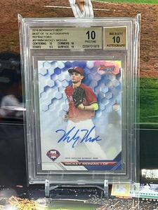 【BGS10】ミッキーモニアック直筆サインカード2016 Bowman’s Best RC Autograph B16MM MICKEY MONIAK 大谷翔平同僚 ルーキー